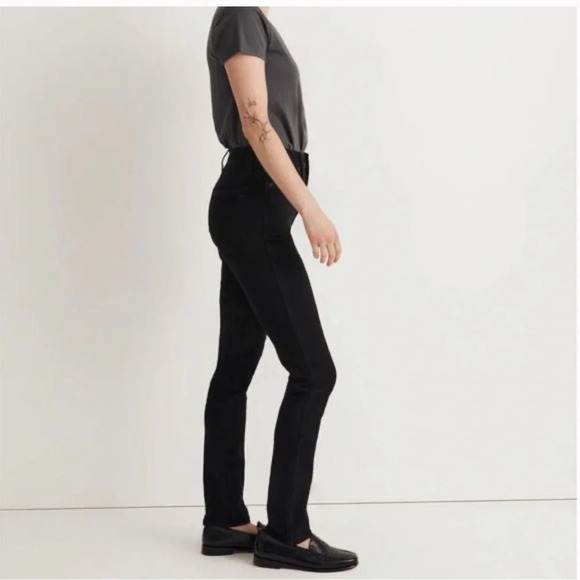 Madewell women’s 10’ high rise skinny denim jeans stretch black size 25 - Picture 6 of 7